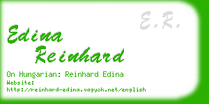 edina reinhard business card